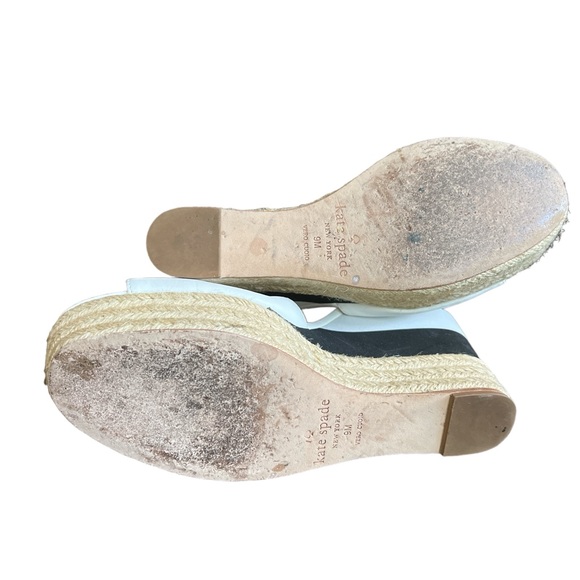 ♠️Kate Spade Deanne wedge stripped heel sandals - Picture 4 of 8